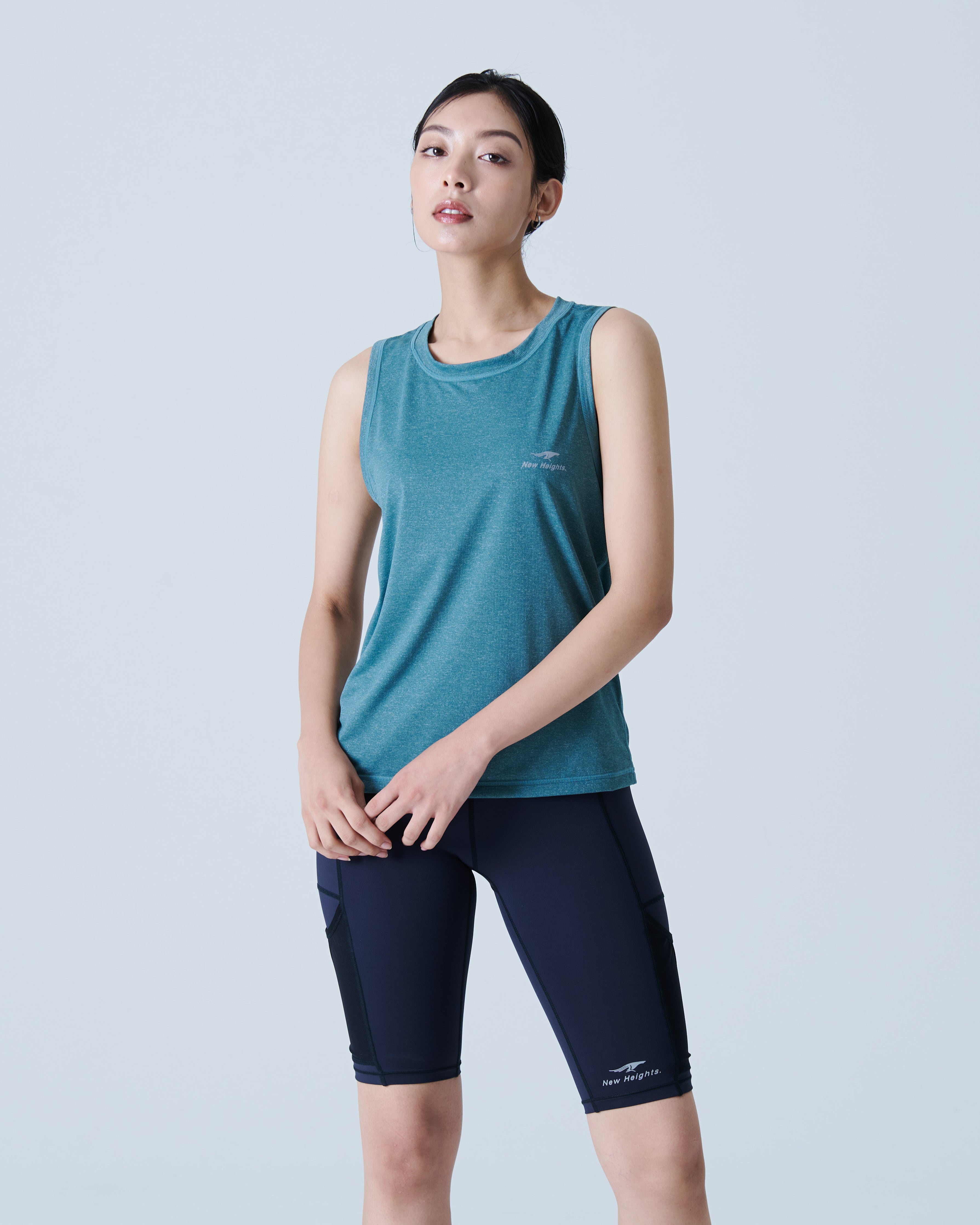 再入荷】 Women's 5pockets Half Leggings – New Heights.