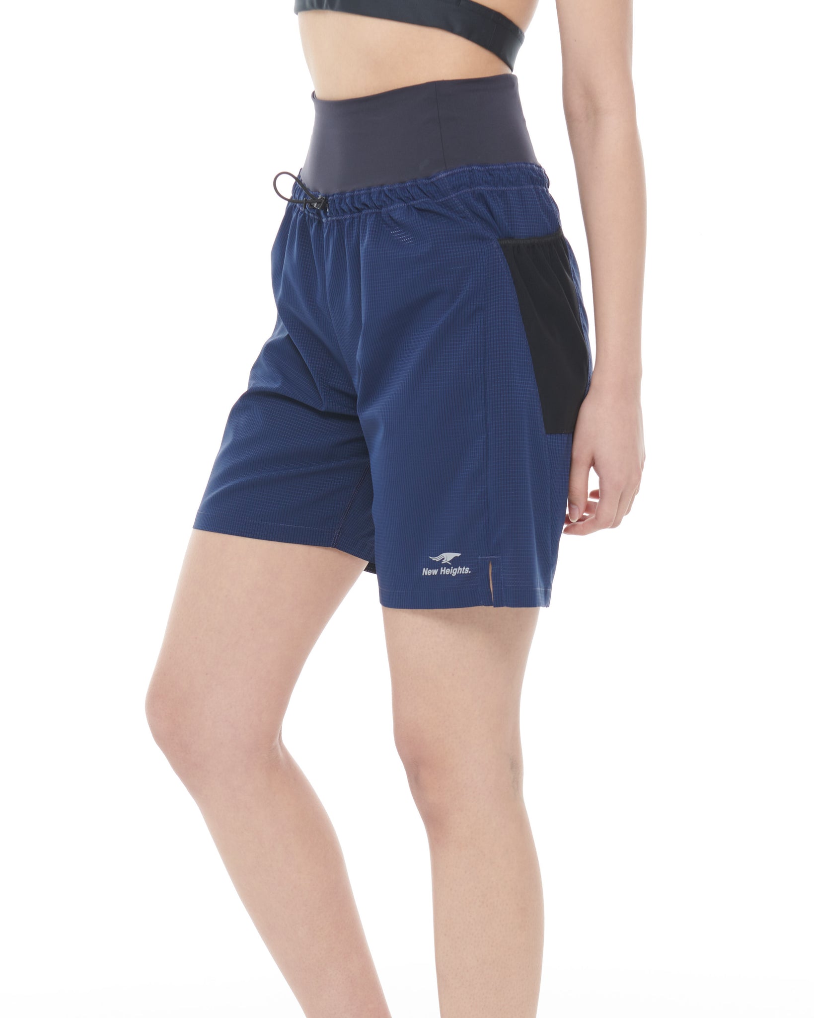 navy blue women's running shorts